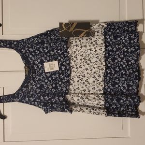 Womens tiered Tsnk Top size L